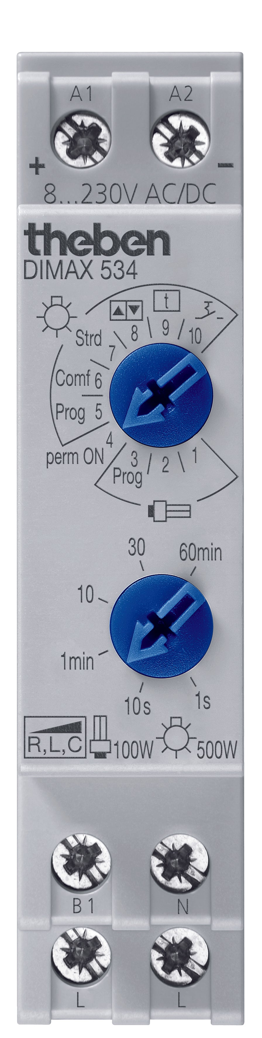 THEBEN Reiheneinbau-Dimmer für ESL und 230V LED-Lampen THEBEN Reiheneinbau-Dimmer für ESL und 230V LED-Lampen
